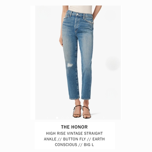 Joe's Jeans The Honor High Rise Vintage Straight Jeans Size 33/16 Button Fly New - Picture 16 of 16